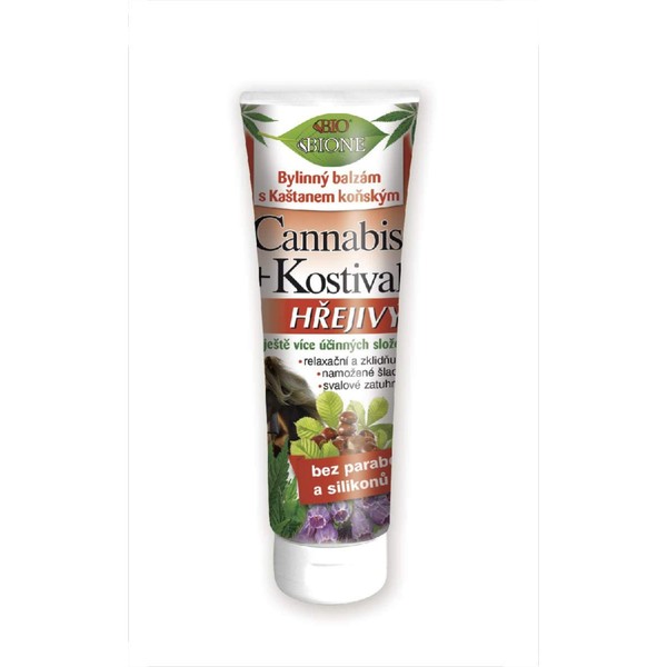 BIONE Herbal Hemp Balm with Comfrey Warming Ointment 200 ml for Muscle, Joints and Back