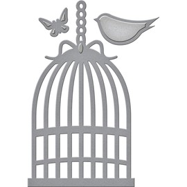 Spellbinders d-Lites Vogelkäfig geätzt stirbt, braun