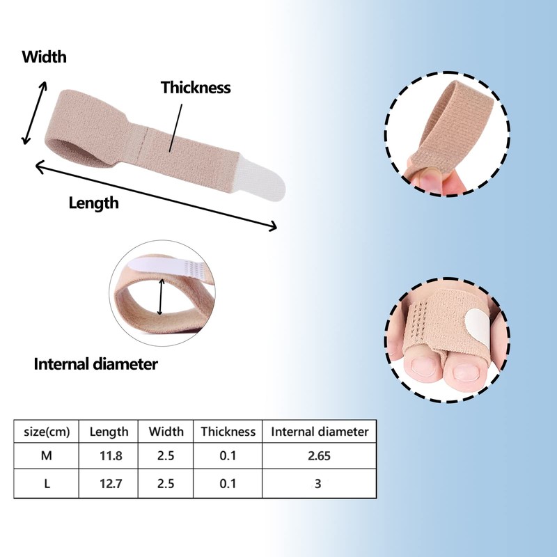 10 Pieces Hammer Toe Splint Bandage Hammer Toe Corrector Toe