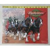 Budweiser The Famous Clydesdales Tin Metal Beer Sign Bar Man