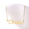 HUAN XUN Gold Color Plated Stainless Steel Name Celebrity Necklace,