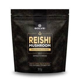 Solve Labs® ● Reishi Extract Powder ● 51% Beta-D Glucans ● 10:1 Extract ● No Fillers and Additives ● 30G ● 1 Month Supply