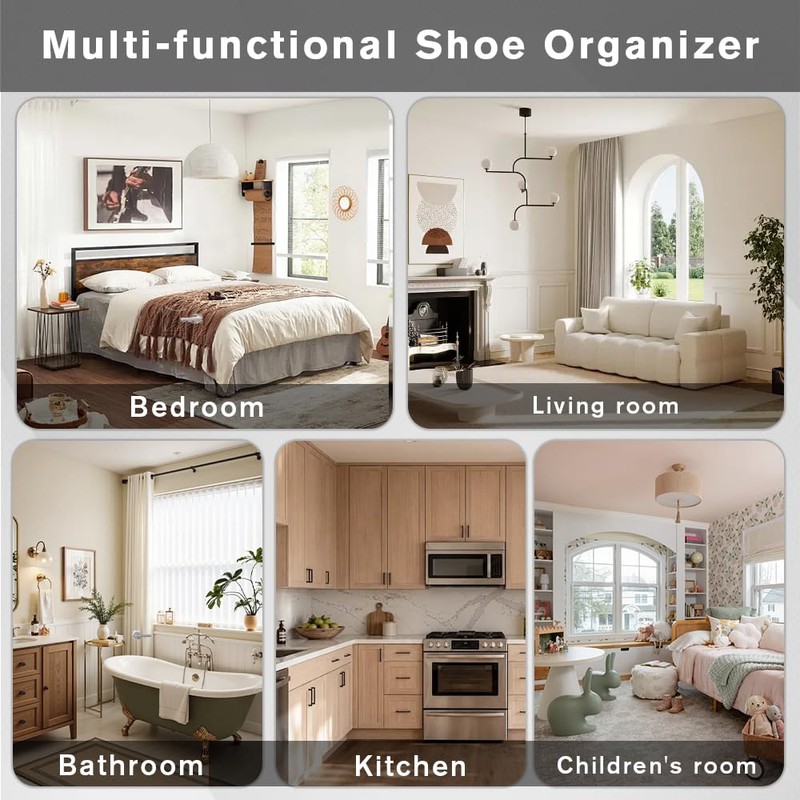 35 Pockets Over the Door Shoe Organizer, Breathable Mesh Hanging