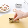 Cookie Cutters Paws Bows Set of 6 Stainless Steel Cookie