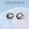 Basketball Stud Earrings 925 Sterling Silver Basketball Sports Jewelry Gifts