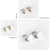 3er Ohrringe Set bunt ‚Ä¢ Runde Ohrstecker mit Stein in