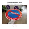 AUA SIGNALETIQUE - Panneau Propriété Privée Station Réservé aux Résidents