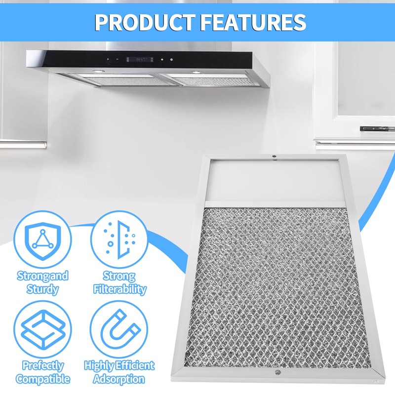 Range hood Filter with Light Lens Replacement for Broan R610027