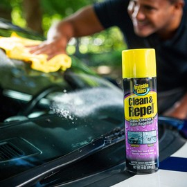 Invisible Glass 91184 Clean & Repel – Aerosol Glass Cleaner and Rain Repellent, Cleans Exterior Windshields, Repels Rain, Sleet, Snow, Improves Wet Weather Driving Visibility – 19 oz