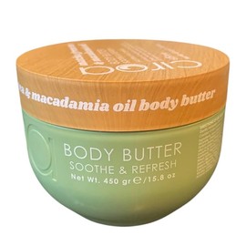 Matcha Green Tea & Macadamia Oil Body Butter, Soothe & Refresh, 15.8 oz, with Shea Butter and Glycerin