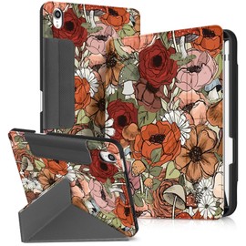 Miss Adola Compatible with Mini A17 Pro/6th Generation Case - Cute Cartoon Tablet Cover with Pen Holder 8.3 Inch Cool Kawaii Design for Boys Girls Women Men, Mushroom