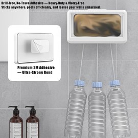 MIXNEX Flexible Lazy Phone Holder – Adjustable Long Arm Bedside Stand for Smartphone Viewing, Hands-Free Mount for Bed, Desk, Kitchen – Universal Clamp Bracket (White)