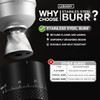 LEBURRY Burr Coffee Grinder - Portable Espresso Grinder with Stainless