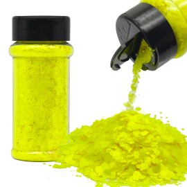 Fluorescent Chunky Glitter Tax-Free  for Nail Cosmetics Body Glittercolor: Set 23 12 mix colors/Sparkly Glitter