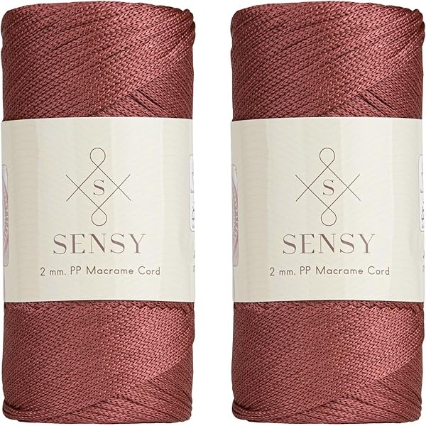 Sensy Premium 2 Pack of 2mm 251 Yards Polyester Rope