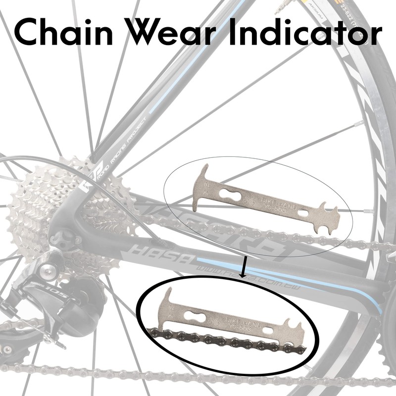 BIKEHAND Bike Bicycle Chain Wear Checker, Quick Master Link Pliers
