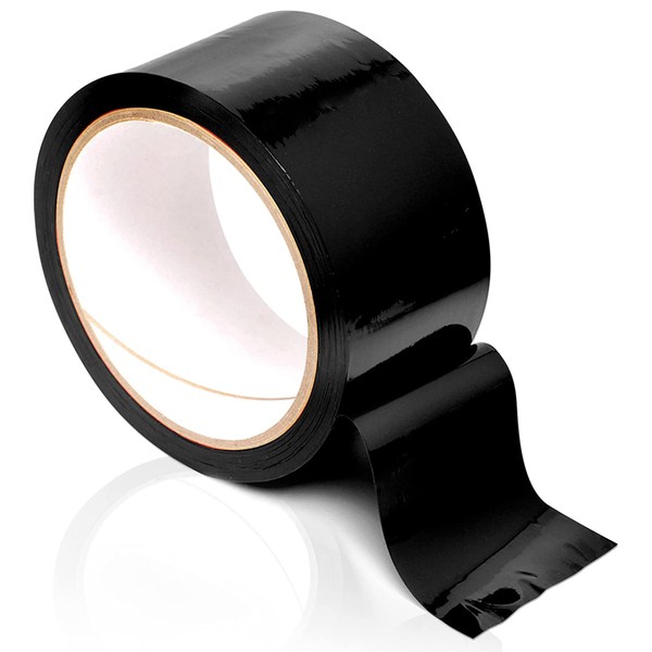 Ouch! - Bondage Tape 20 m Long - 5 cm Wide 1 Piece Static Free Design Tape (Black)