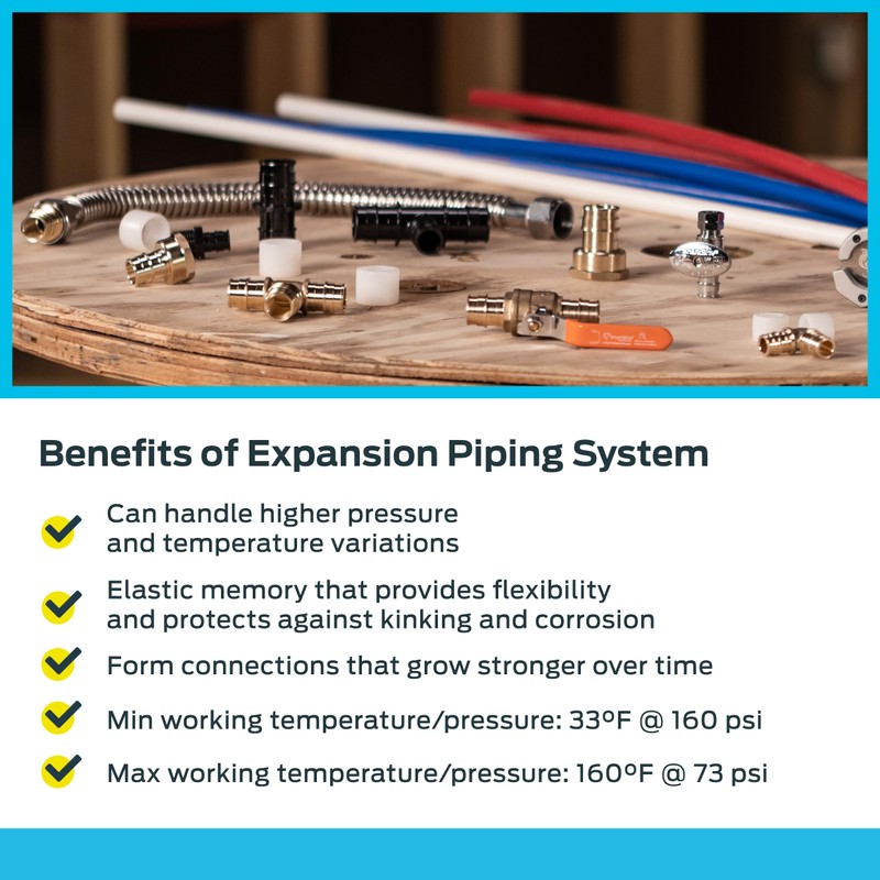 SharkBite 1/2 Inch Expansion Coupling for PEX-A Pipe, Brass Plumbing