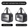 Bolsa de maquillaje transparente de PVC impermeable, bolsa de cosméticos