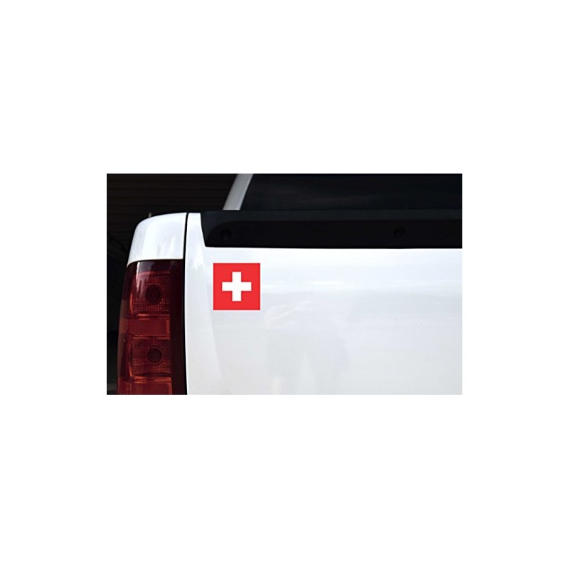StickerTalk Swiss Flag Magnet, 4 inches by 4 inches
