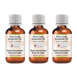 Greenwood Essential Pure Kade Essential Oil (Juniperus oxycedrus) Natural Therapeutic Grade Steam Distilled (Pack of Three) 100 ml x 3 (10 oz)