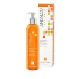 Andalou Naturals Andalou Naturals Brightening Meyer Lemon + C Creamy Cleanser, Face Wash for Uplifted Tone & Smoother Texture, Helps Renew Skin Vitality & Brighten Complexion, Cruelty Free, 6 Oz