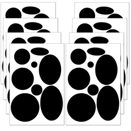 64 Pcs Puffer Down Jacket Repair Patch Kit, Nylon Fabric Repair Patch Self Adhesive Waterproof Stick On Patches Tape for Coat Clothing Tent Sleeping Bags Ski Pants Holes Fixing Round,Black