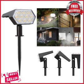 Unbranded Solar LED Spotlights Landscape Light Outdoor Garden Pathway Wall Lamp *US STOCK*