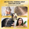 Schwarzfärbe-Shampoo, 3-in-1-Shampoo, Instant Hair Dye, Shampoo für schwarzes Haar zum
