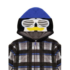 Sleep On It Boys Onesie Pajamas For Kids | Boys Blanket Sleeper Pajama Set Hooded Fleece Sleep Costume