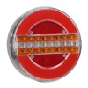 LED Round Trailer Tail Light 1200LM Stop Brake Turn Reverse