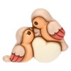 THUN - Coppia ciuffolotti con cuore, medi - ceramica -