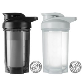 THBPMU (2 piezas) 500ML Botella para Proteina de CocteleraBotella Deportiva de Protena, Vaso Agitador de Protena con Mezclador, Sin BPA y 100 a...    