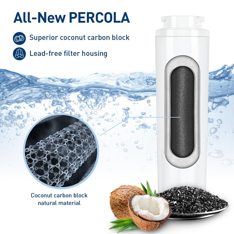 PERCOLA 9084 Water Filter, NSF 42, 53 & 401 Certified