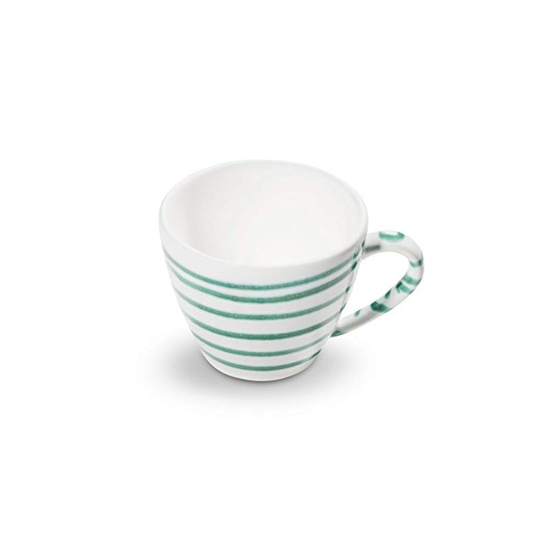 GMUNDNER KERAMIK Gourmet Coffee Cup Capacity 0.2 Litres Green Flamed