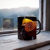 Thermoreagierende Tasse Magische Tasse – Goldfarben Wildleben seltener Vogel –