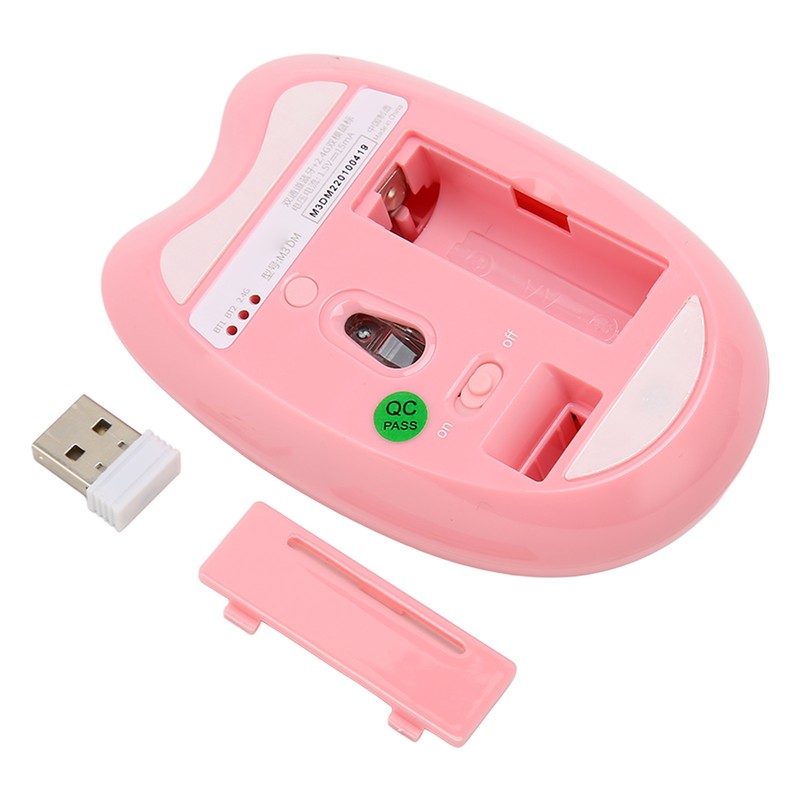 Wireless Mouse BT5.1 Or 2.4GHz Silent Click Adjustable DPI Auto