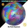 ZestPulse Holographic Reflective Soccer Ball Size 5 for Adults, High