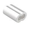 Futheda 50 pcs Aluminum Crimping Loop Sleeve Clips with Double