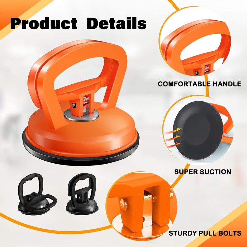 JinRui-T Dent Puller，3 Pack Car Dent Puller Suction Cup，Body Repair