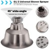 KAPHOME Double Shower Head with Shower Shut-Off Valves,2 Shower Head