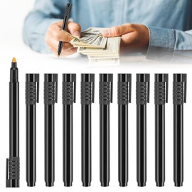 DELAESI Banknote Checker Pen Pack of 10 Counterfeit Money Detector Pen for Shops Small Businesses Retail Stores
