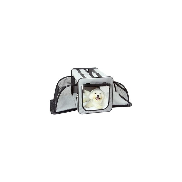 HomeStock Elegant Escape Dual-Expandable Wire Folding Lightweight Collapsible Travel Dog