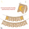 Eid Mubarak Banner Mubarak Decoración de fiesta Ramadán Suministros de