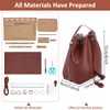 FREEBLOSS 2set Leather Bag Making Kit with Bag Templete Set