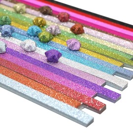 720 Sheets Origami Star Paper Glitter Stars 18 Colors of Cute Strips Lucky Star Decoration Folding Paper for DIY Hand Art Crafts, School Teaching Supplies (18 color- 720 sheets)
