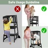 COSYLAND Toddler Standing Tower - Adjustable Height Toddler Kitchen Stool