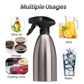 Vinegar and Oil Sprayer Pump Oil Atomiser Vinegar Atomiser - Portable Oil Vinegar Dispenser Bottle Kitchen Tool for Daily Cooking/BBQ/Outdoor Picnic and Camping (500 ml)