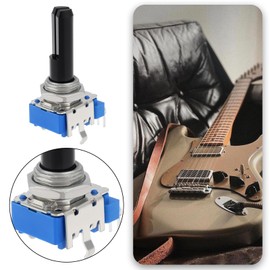 SING F LTD 4pcs 6pin B50K Dual Vertical Half Handle Potentiometer Handle Length 19mm Thread 8mm Nut Washer Accessory Suitable for Controlling Audio Equipment