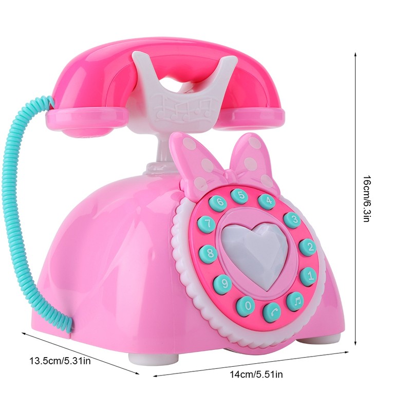 Bilingual Musical Telephone Baby Children Educational Development Pretend Play Toy